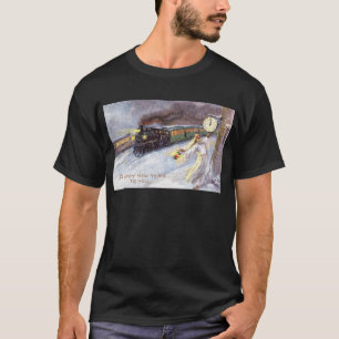 Nieuwjaar tijd en opleiding Vintage T-shirt
