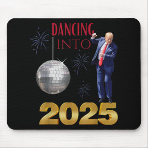 Nieuwjaar Trump danst in 2025 Funny Party Count Muismat