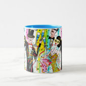 Nieuwjaar Tweekleurige Koffiemok (Center)