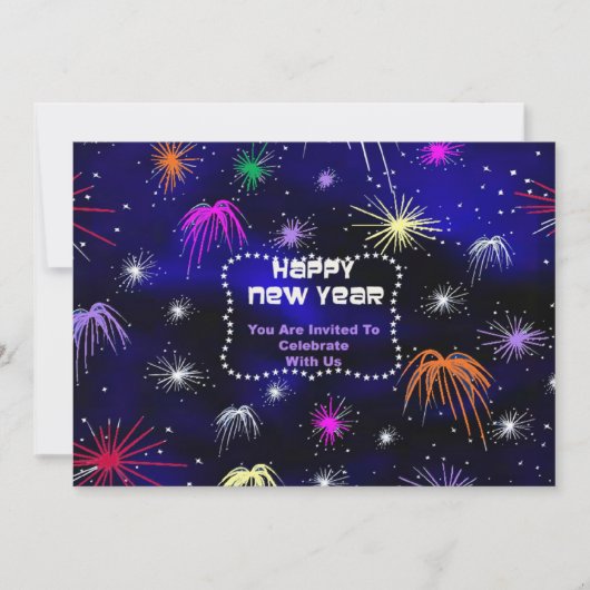 Nieuwjaar uitnodiging in Glas in lood (Voorkant)