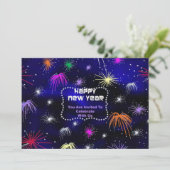 Nieuwjaar uitnodiging in Glas in lood (Staand voorkant)