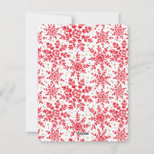 Nieuwjaar Vakantie | Sneeuwvlokken | Kaart van de (Achterkant)