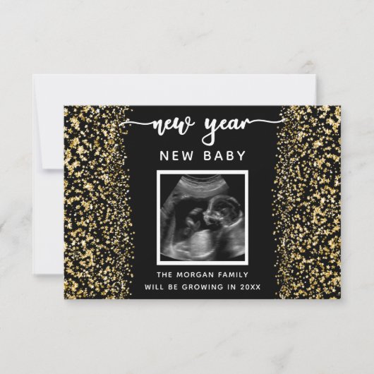 Nieuwjaar van de aankondiging van de zwangerschap  (Voorkant)