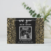 Nieuwjaar van de aankondiging van de zwangerschap  (Staand voorkant)