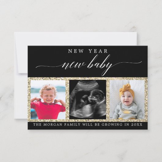 Nieuwjaar van de aankondiging van de zwangerschap  (Voorkant)