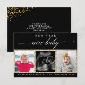 Nieuwjaar van de aankondiging van de zwangerschap  (Voorkant / Achterkant)