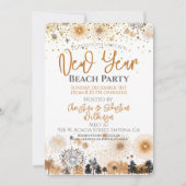 Nieuwjaar van de Beach Party Kaart (Voorkant)