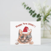 Nieuwjaar van de groet briefkaart (Staand voorkant)