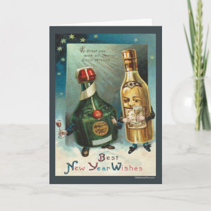 Nieuwjaar van de groet feestdagen kaart