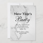 Nieuwjaar van de marmer: Tijd om Champagne te Drin Kaart (Achterkant)