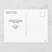 Nieuwjaar van de moderne borstelettering feestdagenkaart (Achterkant)