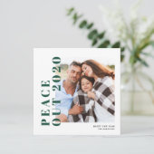 Nieuwjaar van de moderne typografie feestdagenkaart (Staand voorkant)