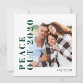 Nieuwjaar van de moderne typografie feestdagenkaart (Voorkant)