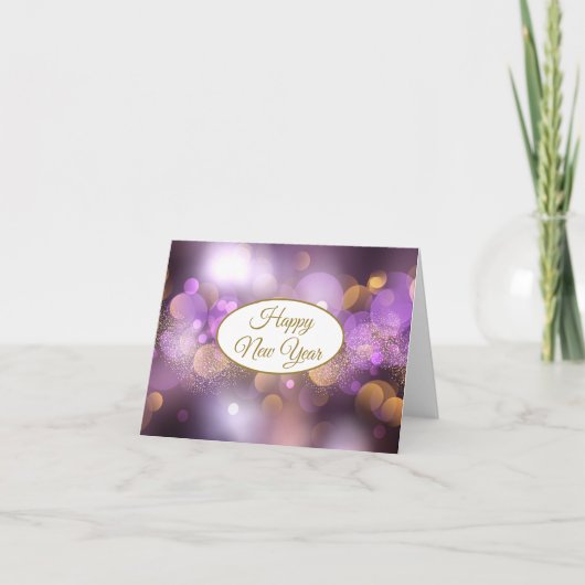 Nieuwjaar van de vakantiekaart feestdagen kaart (Voorkant)