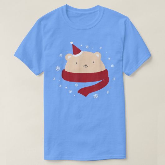 Nieuwjaar van de winterwinter met kerstmis Beer T-shirt (Design voorkant)