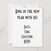 Nieuwjaar van Flapper Girl Kaart (Achterkant)