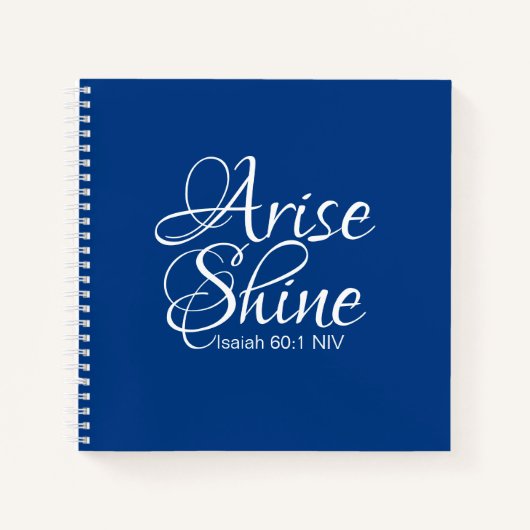 Nieuwjaar van het Inspirerend Arise en Shine Faith Notitieboek (Voorkant)