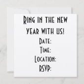 nieuwjaar van het meisje van de zadelaar kaart (Achterkant)