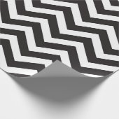 Nieuwjaar van het zwarte en witte dikke Chevron We Cadeaupapier (Hoek)