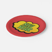 Nieuwjaar van stripstijl Retro Papieren Bordje (Gekanteld)