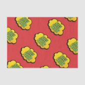 Nieuwjaar van stripstijl Retro Tissuepapier (Voorkant)