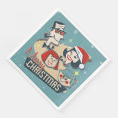 Nieuwjaar van vrolijk kerstfeest in de familie Ret Servet (Hoek)