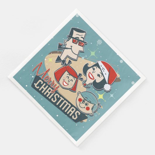 Nieuwjaar van vrolijk kerstfeest in de familie Ret Servet (Hoek)