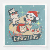 Nieuwjaar van vrolijk kerstfeest in de familie Ret Servet (Voorkant)