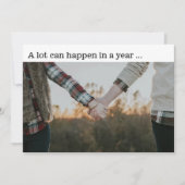 Nieuwjaar Verloving Bewaar de datum fotokaart Kaart (Voorkant)