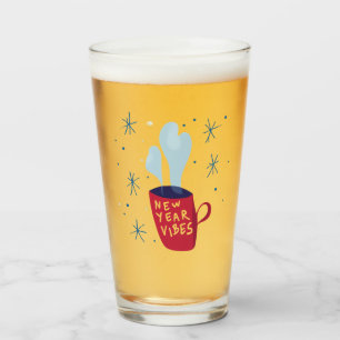 Nieuwjaar Vibes roken mok Glas