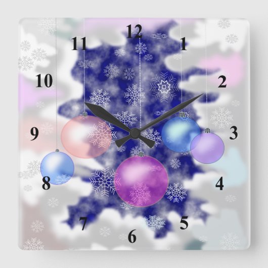Nieuwjaar Vierkante Klok (Voorkant)