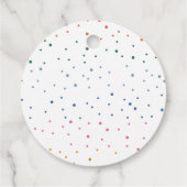 Nieuwjaar vrolijk kleurrijk kerstfeest bedankjes labels (Achterkant)