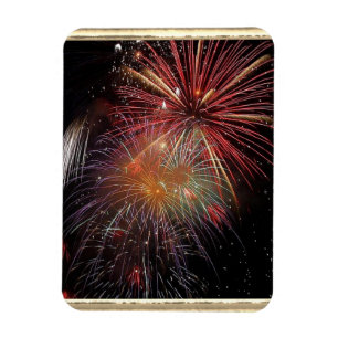 Nieuwjaar vuurwerk magneet