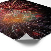 Nieuwjaar vuurwerk poster (Hoek)