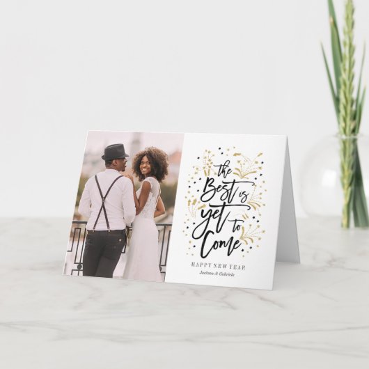 Nieuwjaar| vuurwerk| wenskaart feestdagen kaart (Voorkant)