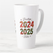 Nieuwjaar Waterflesjes Latte Mok (Rechterhoek)