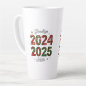 Nieuwjaar Waterflesjes Latte Mok (Linkerhoek)