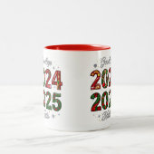 Nieuwjaar Waterflesjes Tweekleurige Koffiemok (Center)