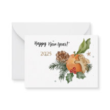 Nieuwjaar Waterverf Mandarijn