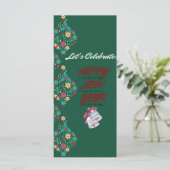 Nieuwjaar wenskaart (Staand voorkant)