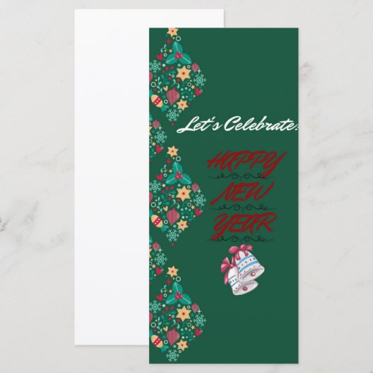 Nieuwjaar wenskaart (Voorkant / Achterkant)
