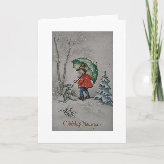  Nieuwjaar wenskaart Feestdagen Kaart (Voorkant)