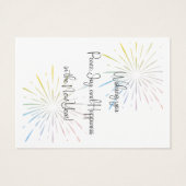 Nieuwjaar - wietenkaart visitekaartje (Achterkant)