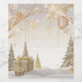 Nieuwjaar wijnfles wijn etiket (Enkel label)