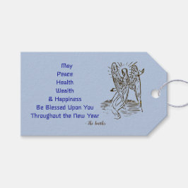 Nieuwjaar wil cadeaulabel