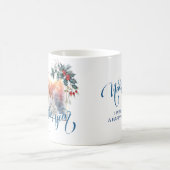 Nieuwjaar Winter foto in blauwe stijl Koffiemok (Center)