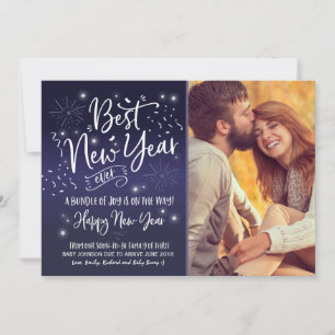 Nieuwjaar Zwangerschap 2018 Feestdagenkaart