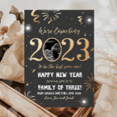 Nieuwjaar Zwangerschap Aankondiging 2023-kaart