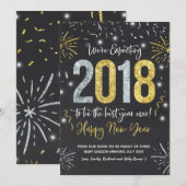 Nieuwjaar zwangerschap aankondiging nieuwjaar 2018 (Voorkant / Achterkant)