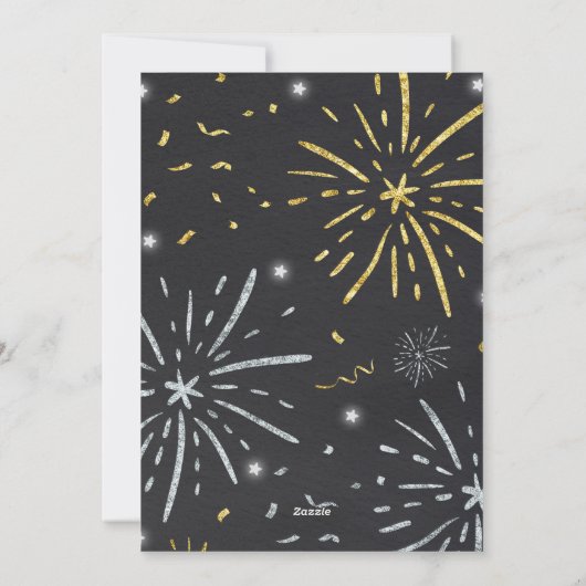 Nieuwjaar zwangerschap aankondiging nieuwjaar 2018 (Achterkant)